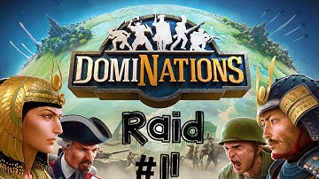 DomiNations Android/iOS Game Raid #1: Medieval Age Ballista, Pikemen, Longbowmen Attack Strategy!