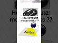 How Mouse Moves Cursor on Screen ? #computerscience #howmouseworks #mouse #shorts #computerbasics