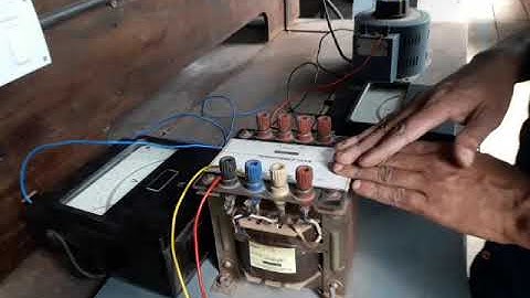 Polarity test of single phase transformer