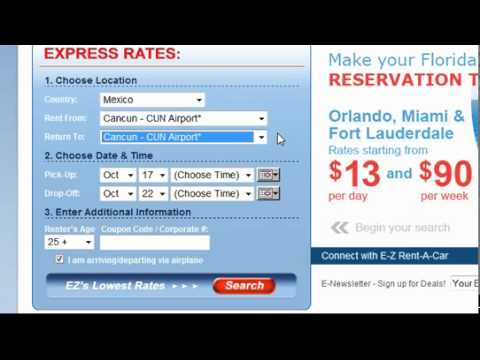 Cancun Car Rentals - YouTube