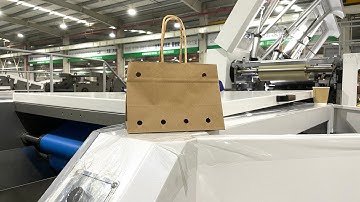 New! Fruit/Grape Paper Bag/ Hole Punching online/ Automatic Paper Bag Making machine 13cm Bag height