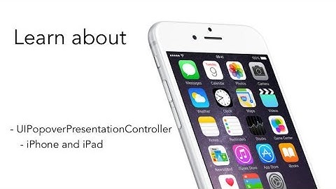 UIPopoverPresentationController in Swift iOS  tutorial - Xcode 7.3.1