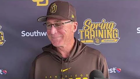Padres manager Bob Melvin discusses off day/rain o...