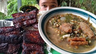 PORK BELLY INASAL SA KAWALI + GINISANG MONGGO