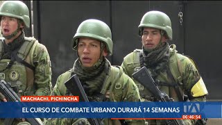 Las FF.AA. realizaron un concurso de combate urbano en Machachi