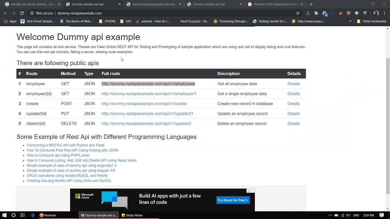 postman tutorial javatpoint