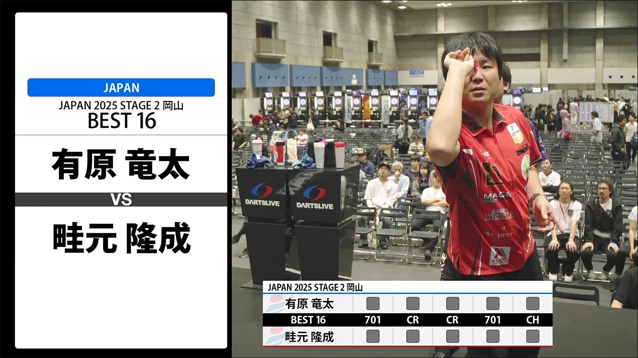 有原 竜太 VS 畦元 隆成】JAPAN 2025 STAGE2 岡山 BEST16 - YouTube