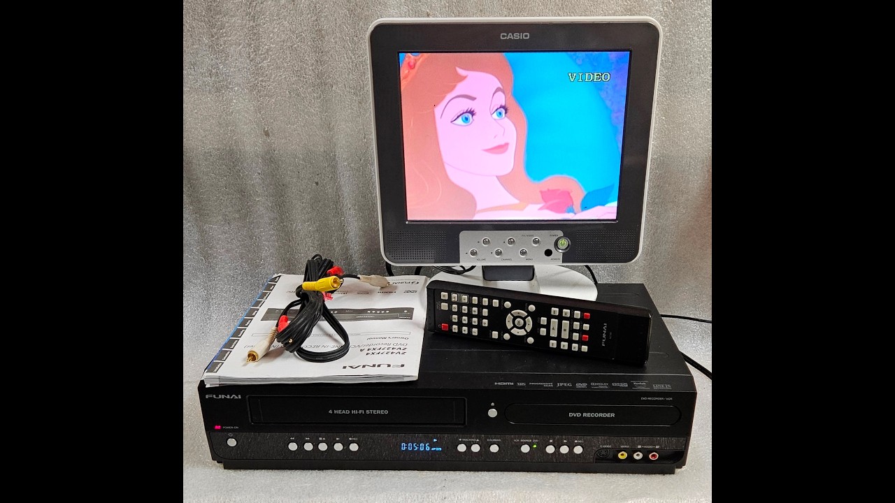 Funai ZV427FX4 A DVD Recorder VCR Combo HDMI 1080p - YouTube