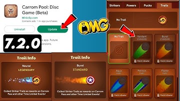 Carrom Pool New Update 7.2.0 😱 New Striker Trails How to Unlock New Power 🔥