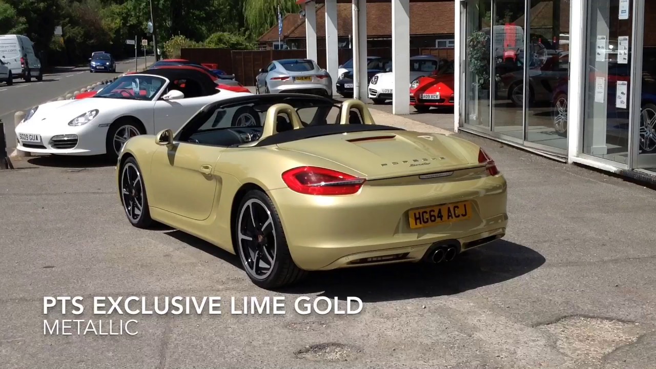 Rare PTS Lime Gold Porsche Boxster 2.7 PDK for sale