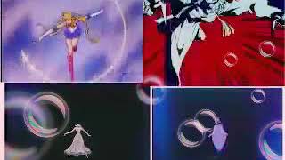 Reverse Sailor Moon Sceptre Attacks [Split Screen]