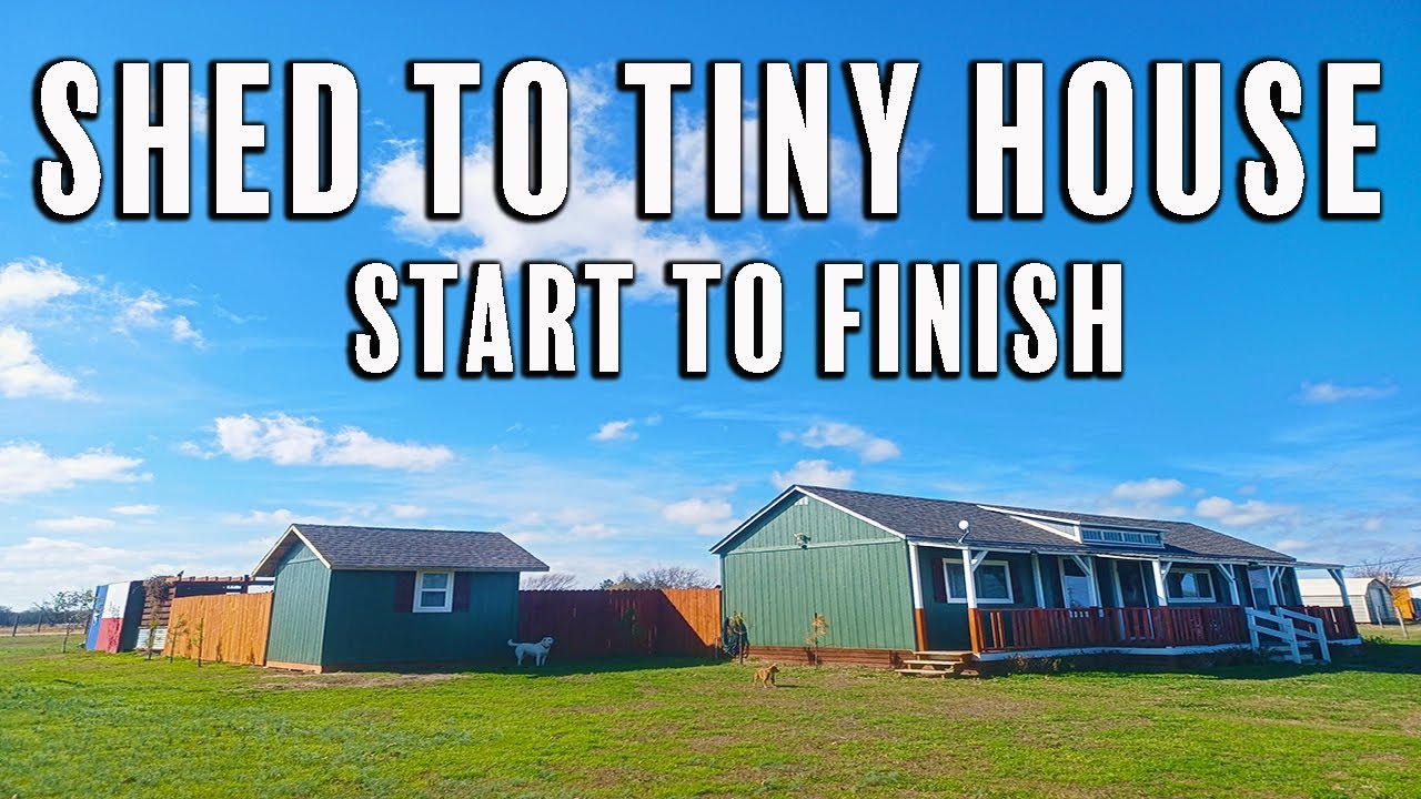 Brothers Build Shed To Tiny House - 10X12 Start To Finish Timelapse