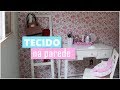 DIY TECIDO NA PAREDE