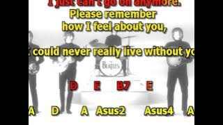 i need you Beatles  mizo vocals lyrics chords cover
