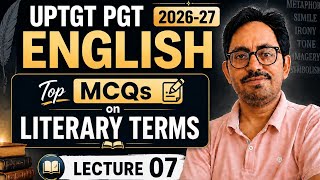 COURS 07 SUR LES TERMES LITTÉRAIRES ANGLAIS POUR UPTGT PGT