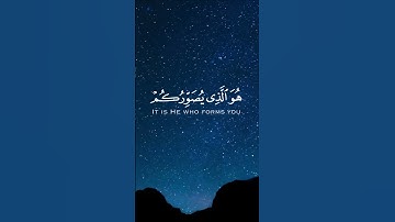 سورة آل عمران الآية 5 و 6 للقارئ محمد الفقيه
