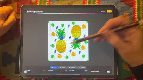 How to create a seamless repeat pattern in Procreate: video 1