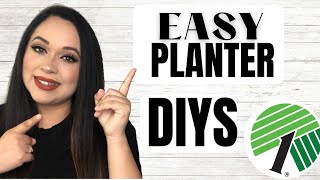EASY DOLLAR TREE PLANTERS DIY