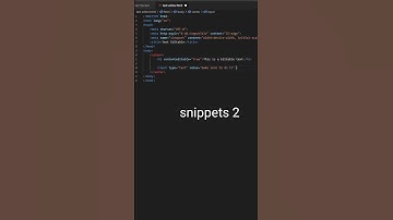 HTML snippets Part 1 🧑‍💻#shorts #short
