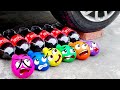 🔴Experiment Car vs Coca Cola, Different Fanta, Slime toys! Crushing Crunchy & Soft Things by Car!