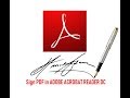 How to Sign PDF File In Adobe Acrobat Reader