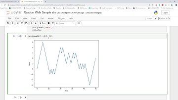 A Stochastic Process: Modeling a Random Walk with a Python Function  Intro Tutorial