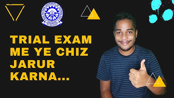 Admit card, ID Password, Trial exam||Must thing to do in trial exam🔥||Bput even sem online exam
