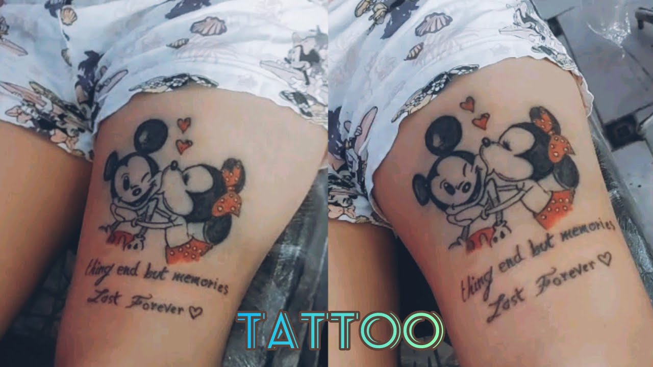 Tatouage mickey - Tatouage meknès /Tatouage youssef Officiel - YouTube