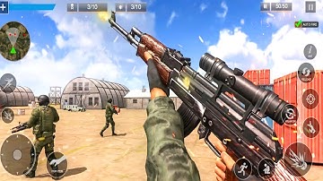 Real FPS Gun Strike : Commando shooting games _ Android GamePlay #4