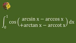 Step‑by‑Step Evaluation of an Integral with Inverse Trig Functions