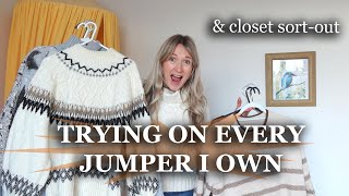 Jumper Try On & Wardrobe Sort-Out Closet Organization Alina Ghost