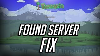 Terraria Found Server Fix