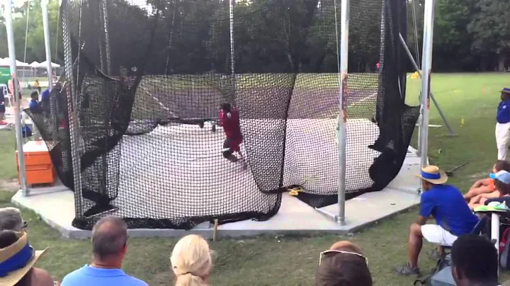 Clarence Gallop- 2015 florida Relays hammer throw ...