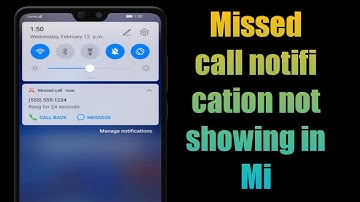 How to fix Missed call notification not showing in Mi | Redmi
