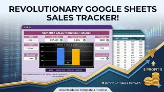 Automated Sales Tracker Google Sheets Template + Dashboard (Only $5!)