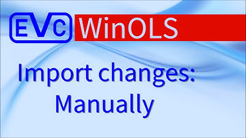 WinOLS: Import changes: Manually