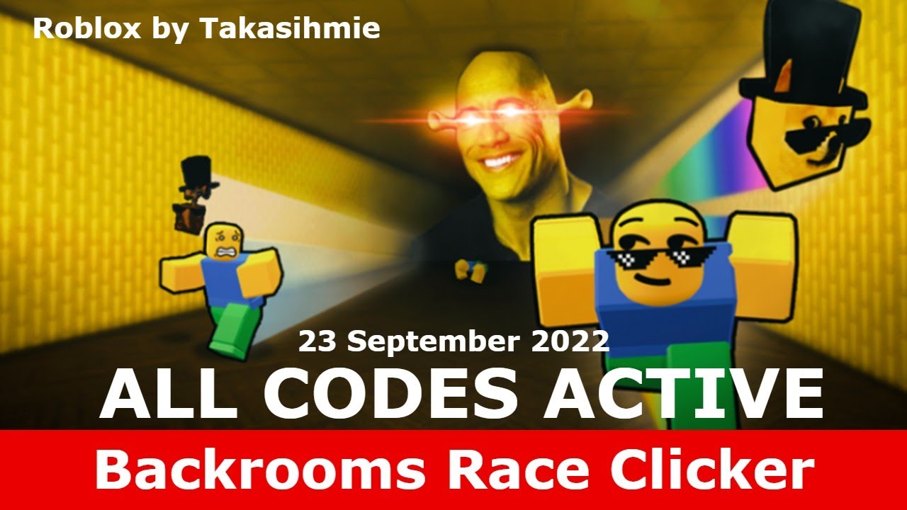 All CODES Active Backrooms Race Clicker ROBLOX 23 September 2022 