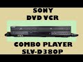 Sony dvd vcr combo player demonstration slvd380p 2in1 space saver with remote