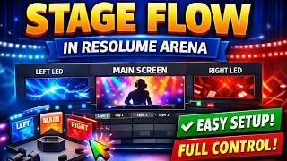 Stage Flow in Resolume Arena 🔥 Full Control of LED Screens (Easy Setup)