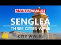 [4K] MALTA - SENGLEA - Three Cities
