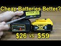 Comparing Lithium-Ion Power Tool Battery Packs – Cheap vs.
DeWalt #batteries