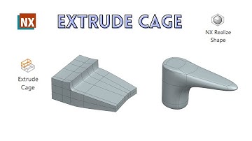 Extrude Cage | How to use Extrude Cage in NX | NX CAD |