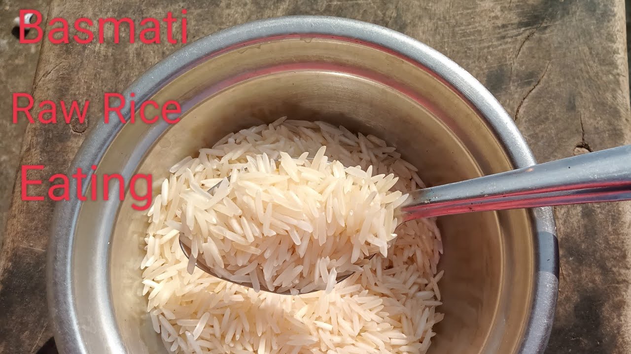 38India Gate Basmati Rice DubarRaw Rice Eating, Crunchy Video