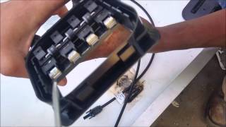 How to replace Solar Junction Box Repairing lightning damages