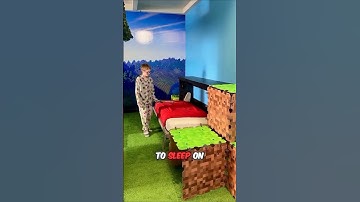 This Guy Makes A Secret Minecraft Room In His House
