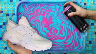  NIKE AIR HUARACHE #1 فيديو يستحق المشاهدة، تغيير لون الحذاء بطريقة إحترافية وفنية