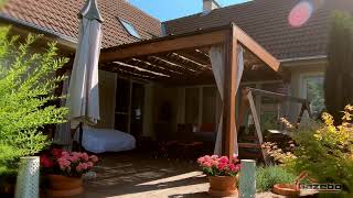 Drevená Pergola Miláno 3 - gazebo-altanky.sk