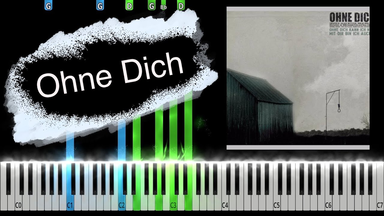 Rammstein - Ohne Dich Piano Tutorial