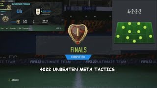 UNBEATEN META 4222 CUSTOM TACTICS FIFA 22