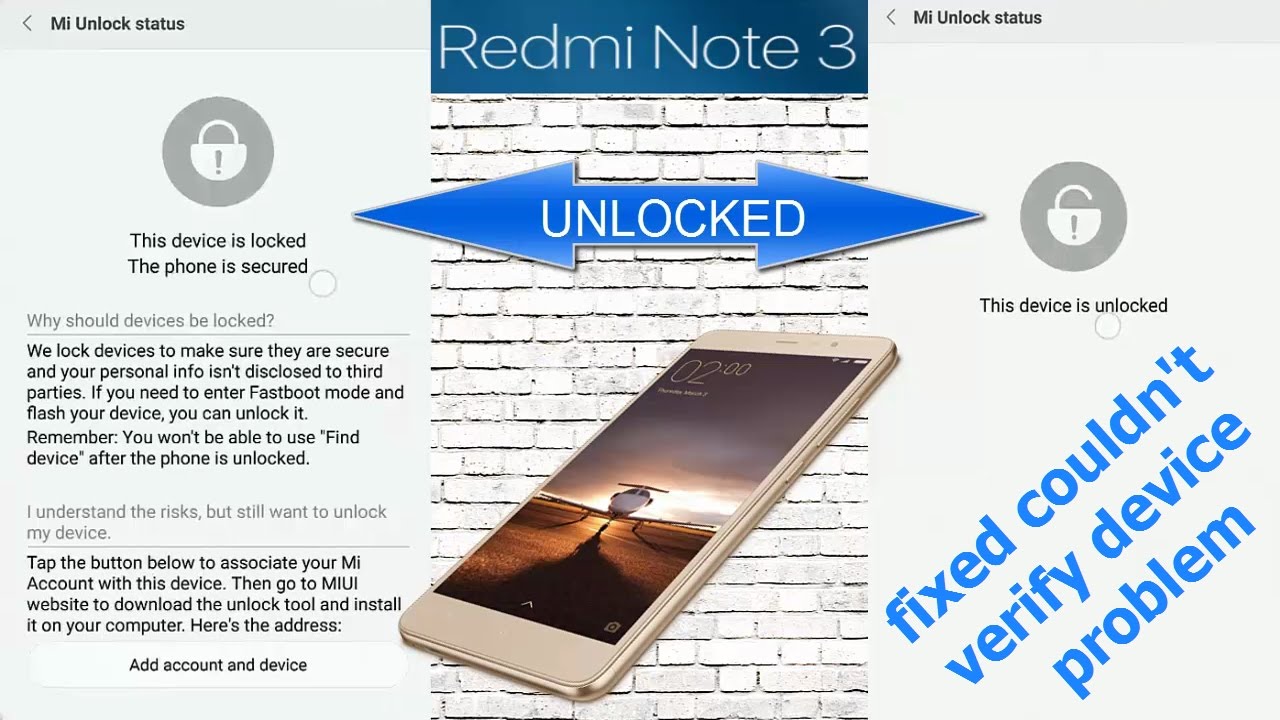 Unlock Redmi 3s